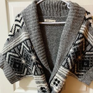Fair Isle Belted Tunic Cardigan